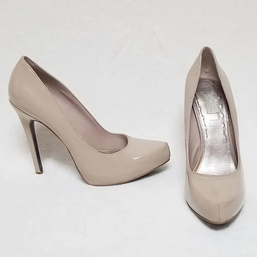 RACHEL Rachel Roy Carmelle Nude Pointy Toe Pumps